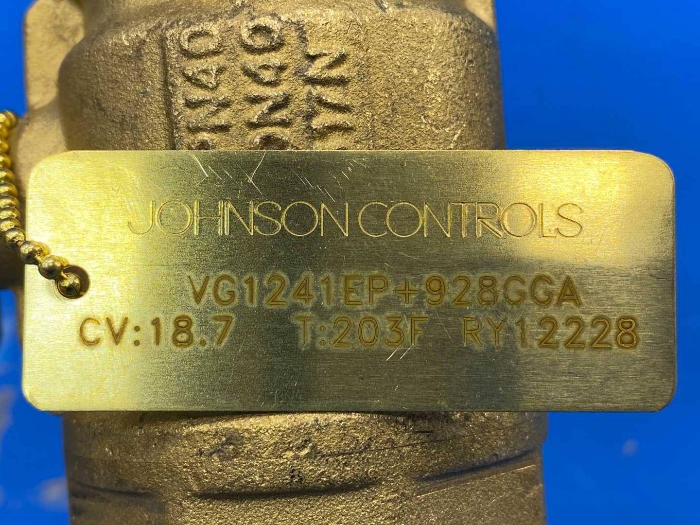 Johnson Controls VG1241EP+928GGA, 1-1/2" 2W Ball Valve, 18.7CV