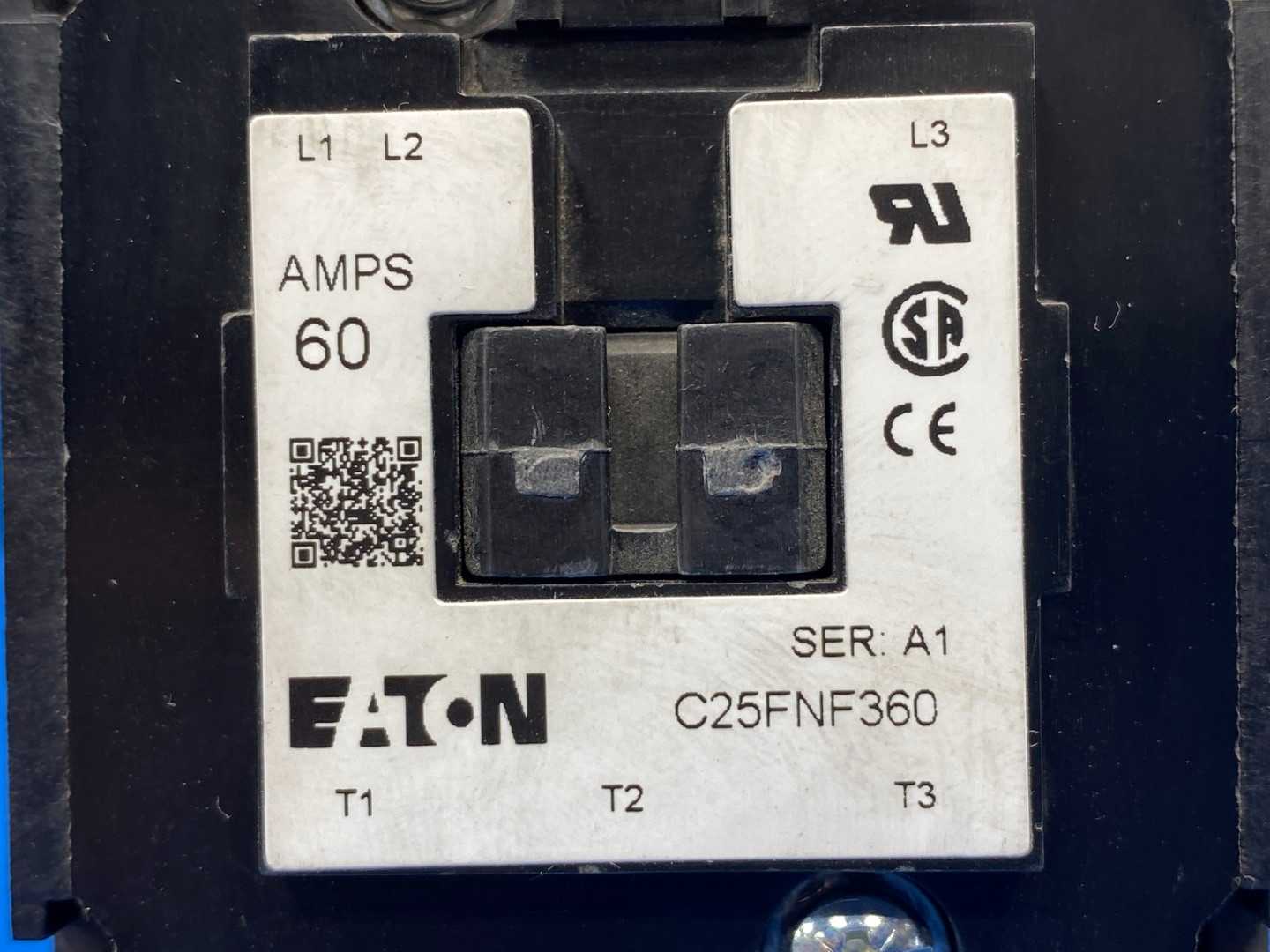 Eaton Definite Purpose Contactor C25FNF360T, 3-Pole, 24V, 50/60Hz