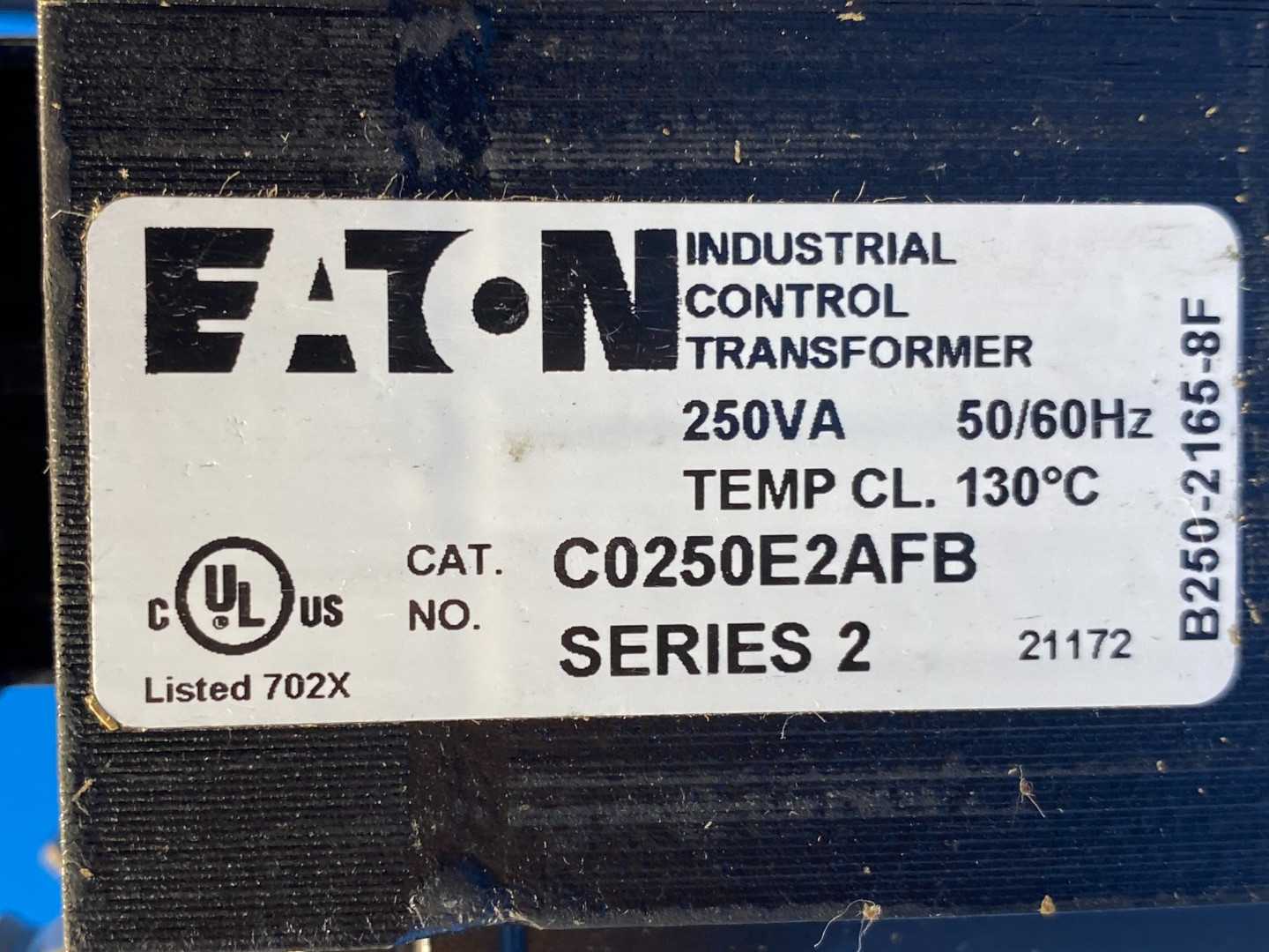 Eaton Industrial Control Transformer C0250E2AFB Series 2. 250VA, 230/460V