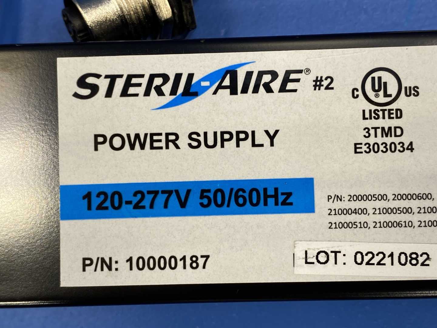 Steril Aire Power Supply Ballast, Enhanced UVC Kit 10000187, 120-277V, 50/60Hz