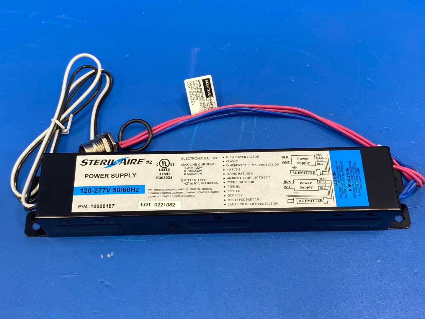 Steril-Aire 10000187 Power Supply Ballast – Enhanced UVC Kit, 120-277V, 50/60Hz