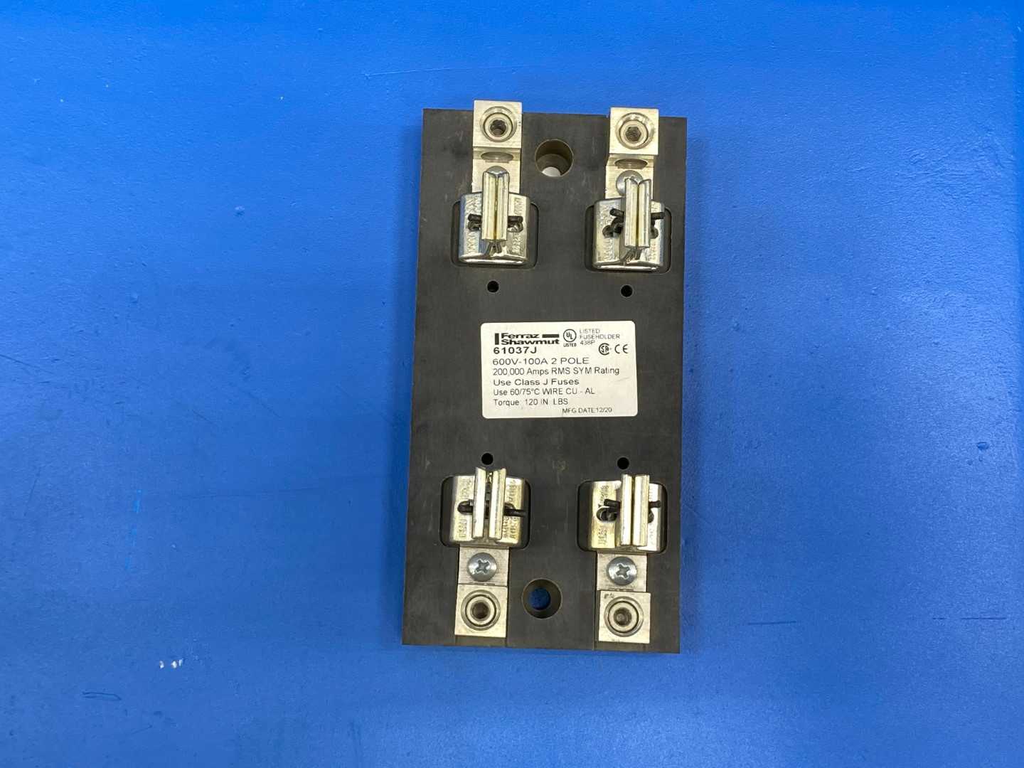 Ferraz Shawmut 61037J, 600V-100A 2 Pole Fuse Holder