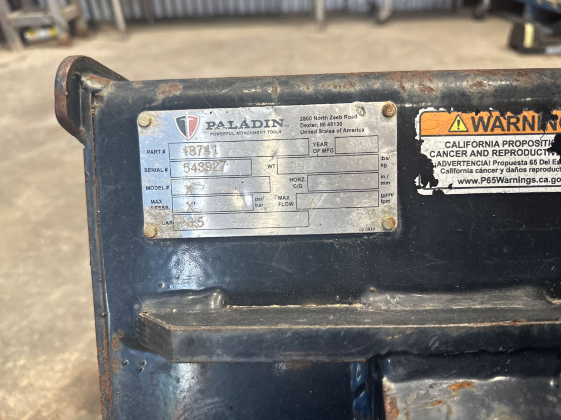 2018 MORBARK 320 Walk Behind Mini Skid Steer 749 HOURS