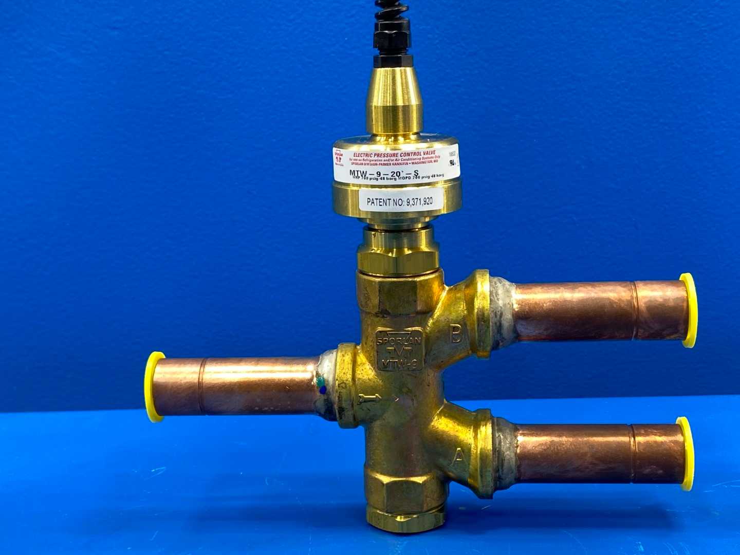 Sporlan Modulating 3-Way Valve MTW-9-20'-S, 7/8" ODF Solder