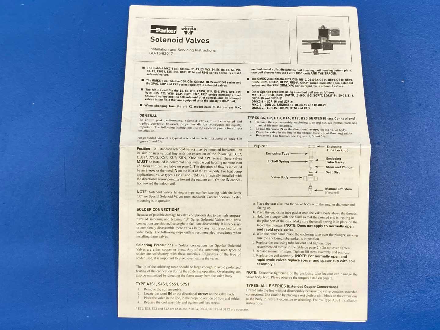 Sporlan Solenoid Valve E3S130, 3/8" ODF Solder Connection, 24/50-60 JAQ