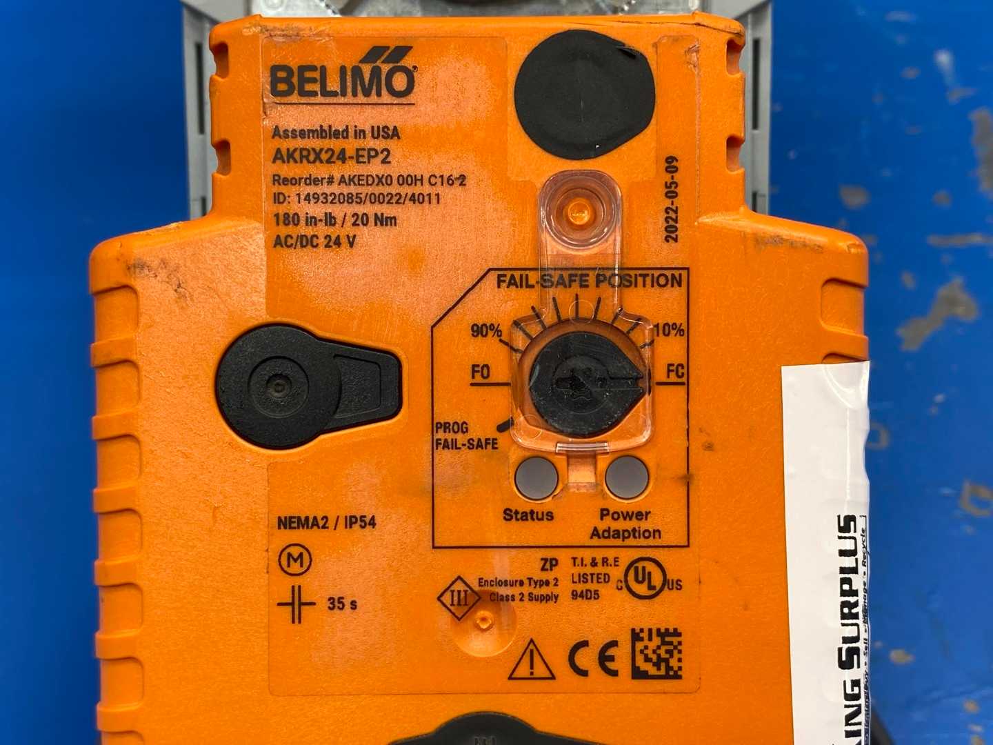 Belimo P2200SU-761+AKRX24-EP2, 2-Way Electronic Pressure Valve