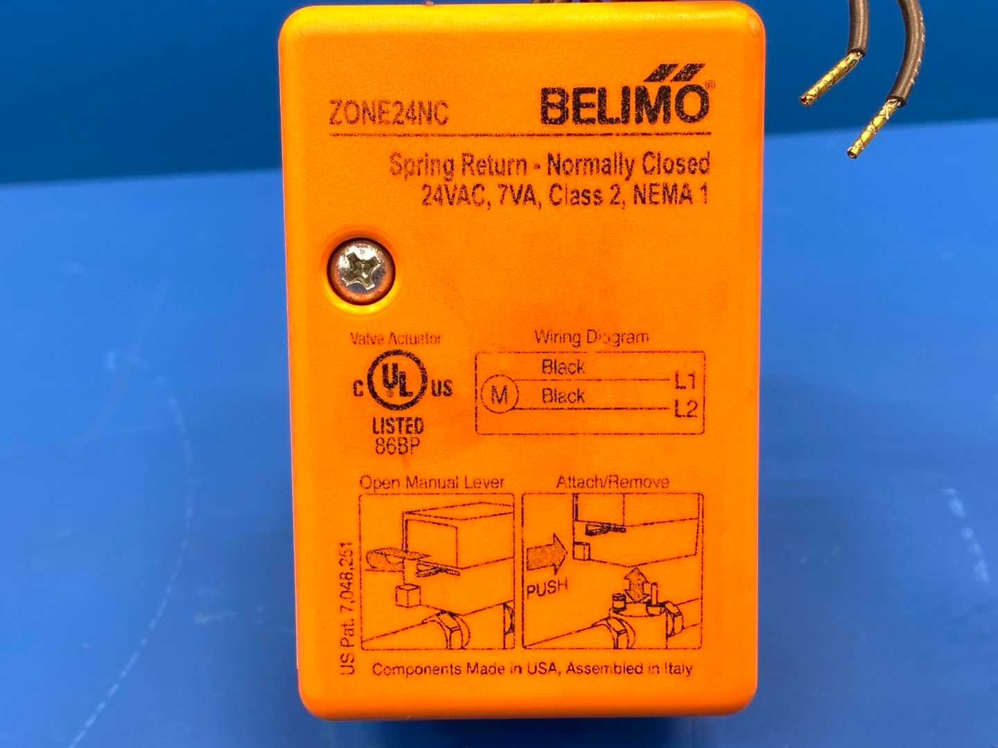 Belimo Z3ZS0056, ZONE320S-50+ZONE24NC, Spring Return 24VAC,7VA