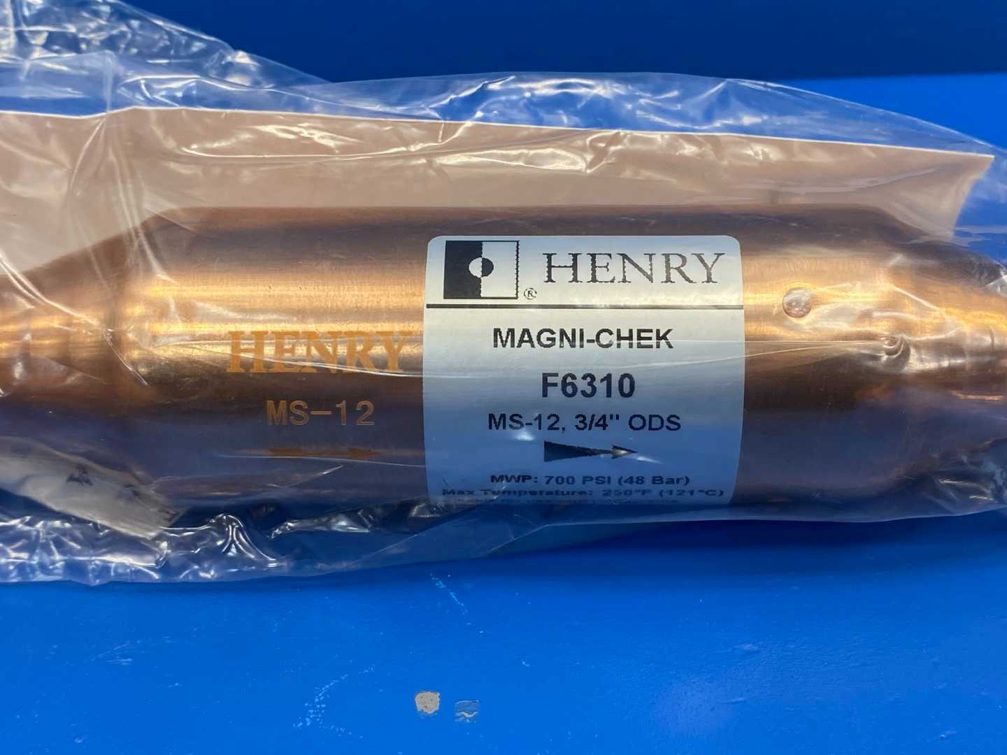 Henry Magni-Chek Valve F6310, 3/4" ODS