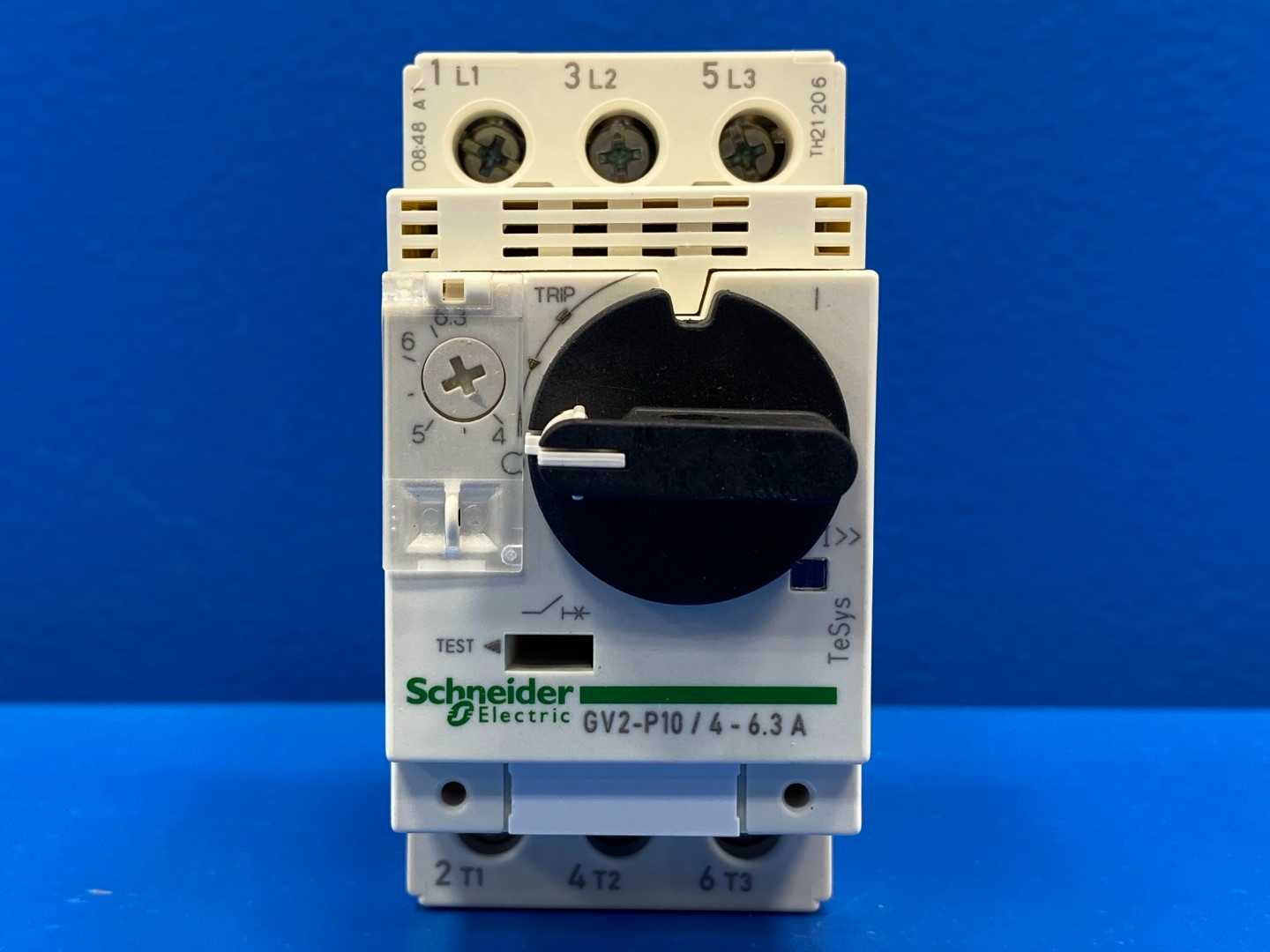 Schneider Electric TeSys Motor Circuit Breaker GV2-P10, 4-6.3A