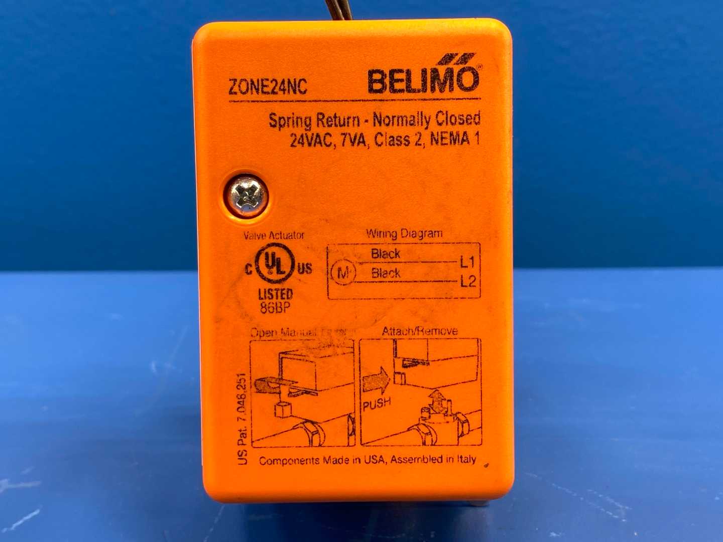 Belimo Z2ZS0136, ZONE225S-80+ZONE24NC, Zone Valve 24VAC, 7VA