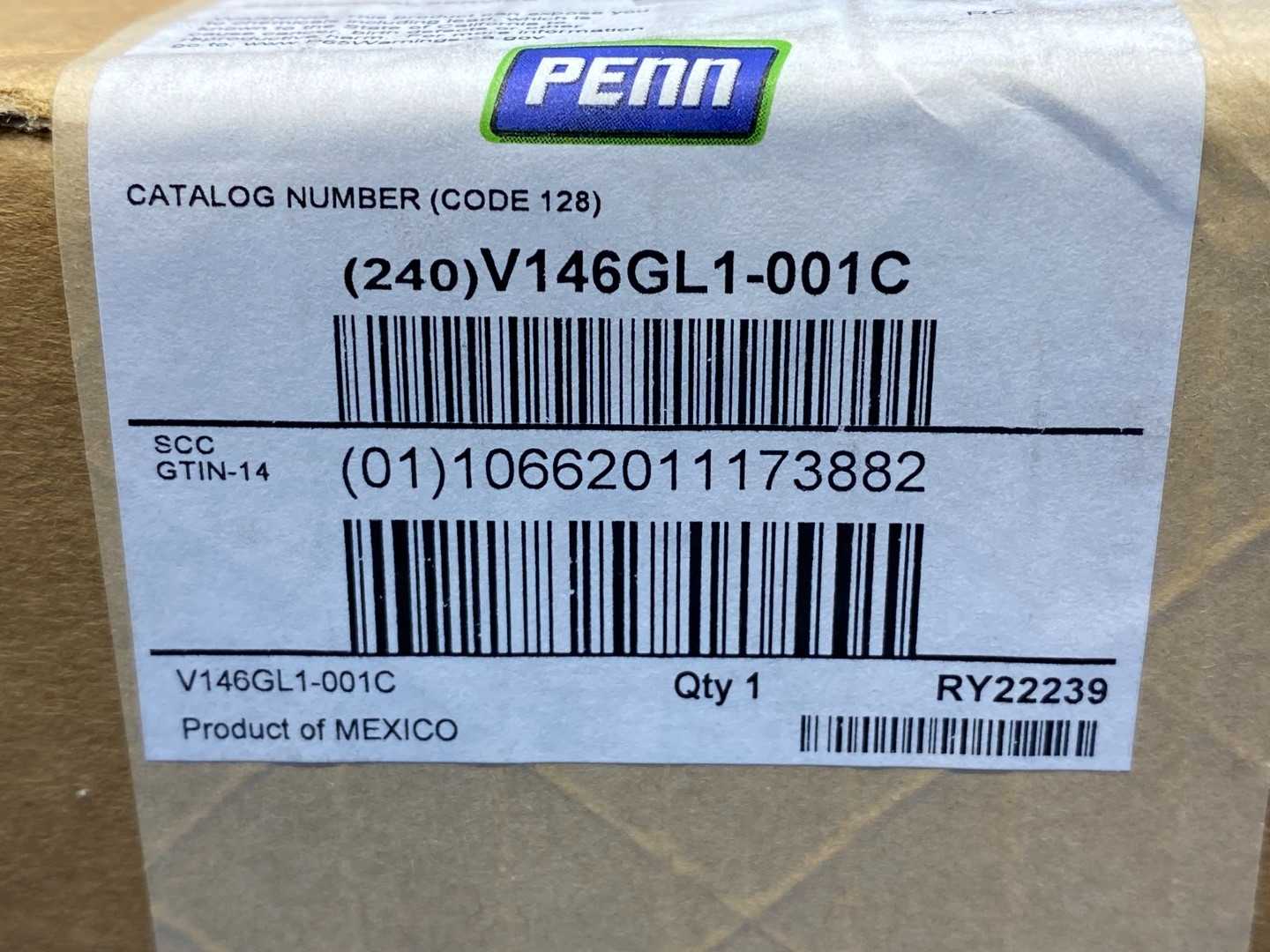 Johnson Controls Penn V146GL1-001C, 1" 2-Way High Water Pressure Valve