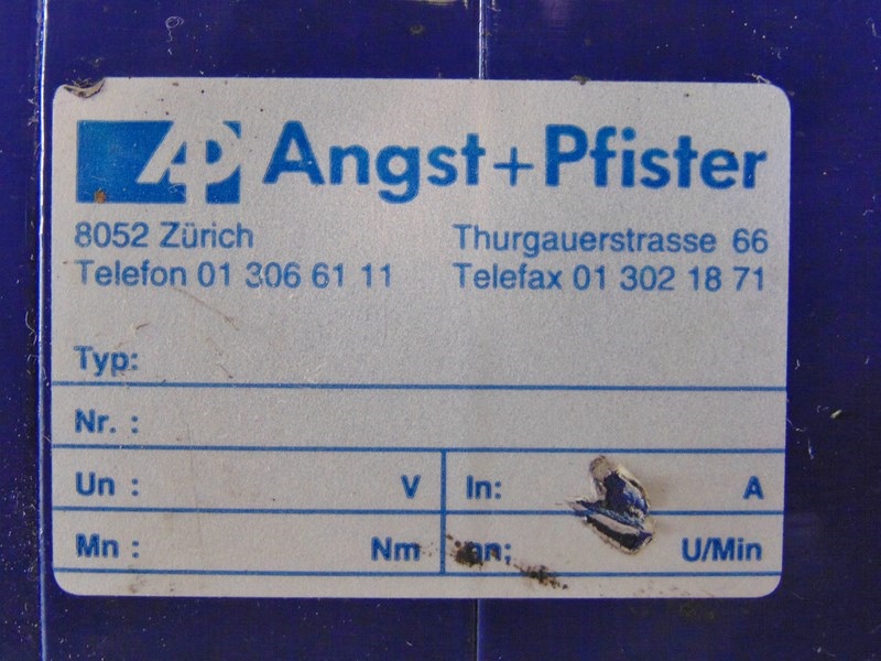 Angst+Pfister Model Unknown Maybe 3AL-0160-30-0 Servo Motor