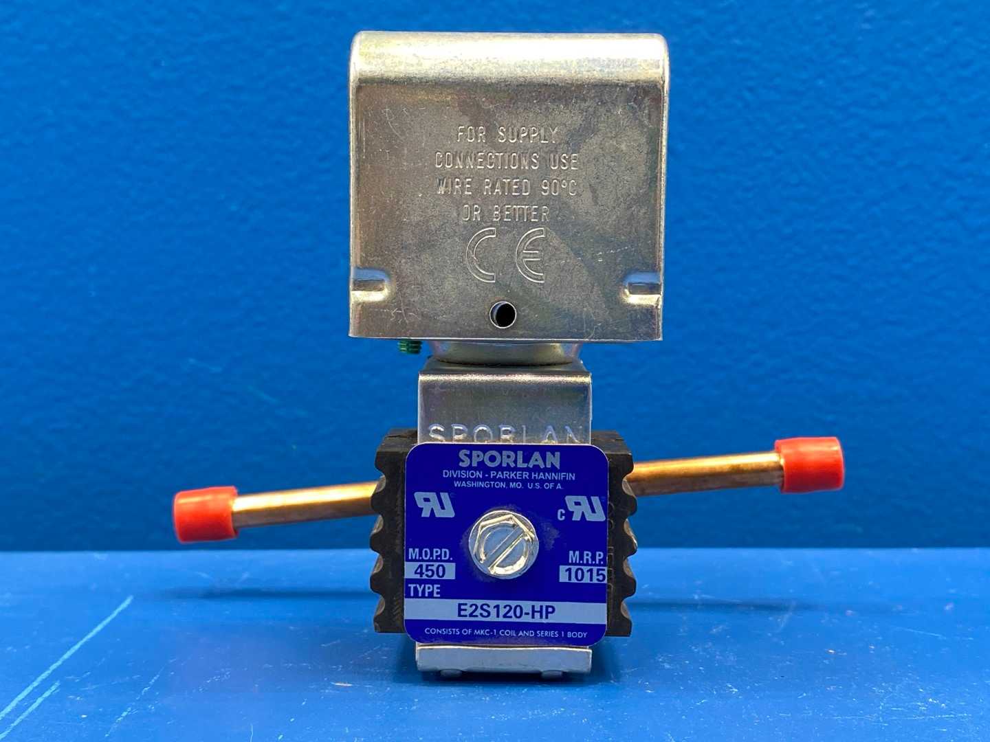 Sporlan Solenoid Valve E2S120-HP (1/4" Solder connections)