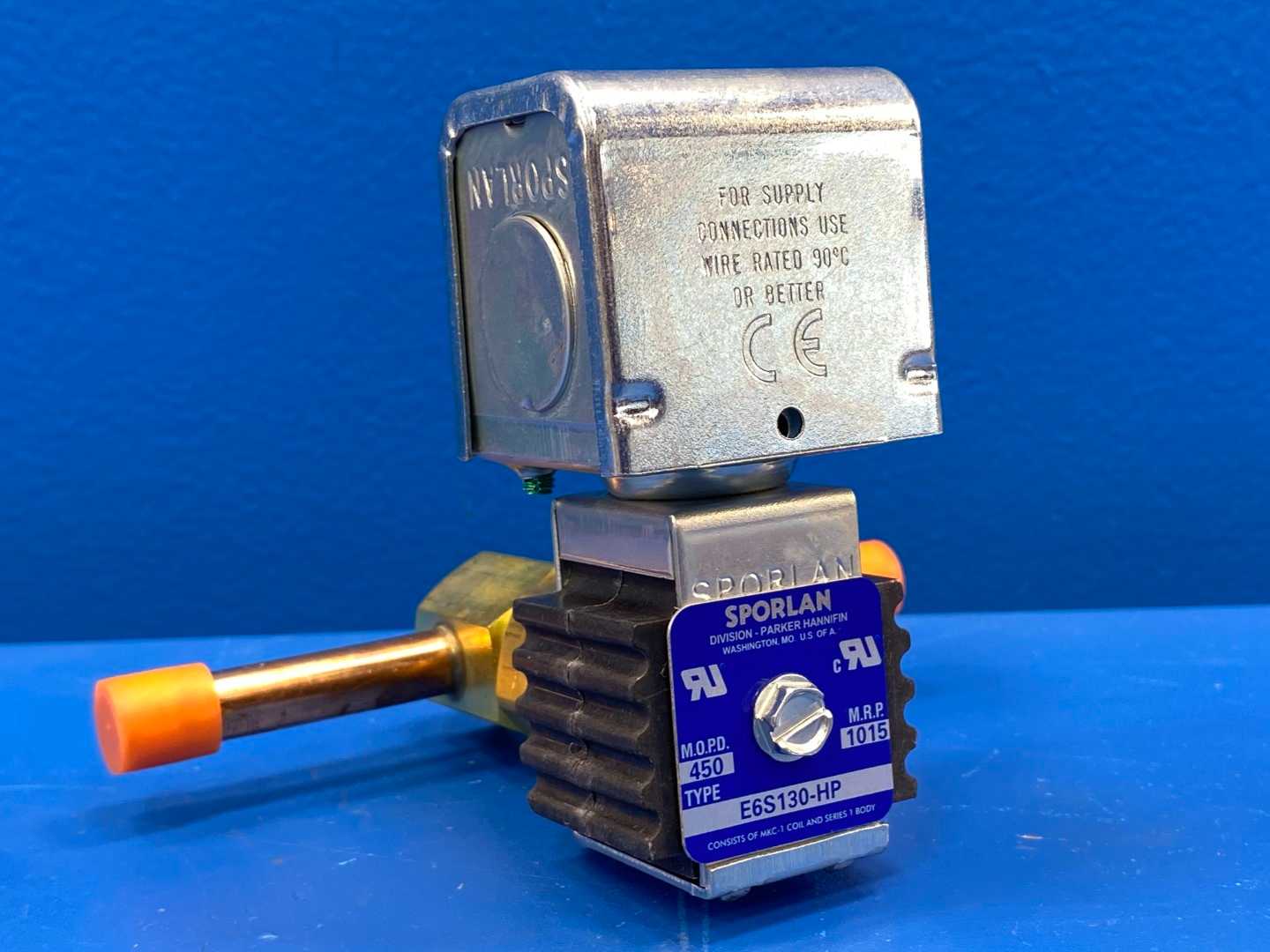 Sporlan Solenoid Valve E6S130-HP (3/8" ODF Solder connections)