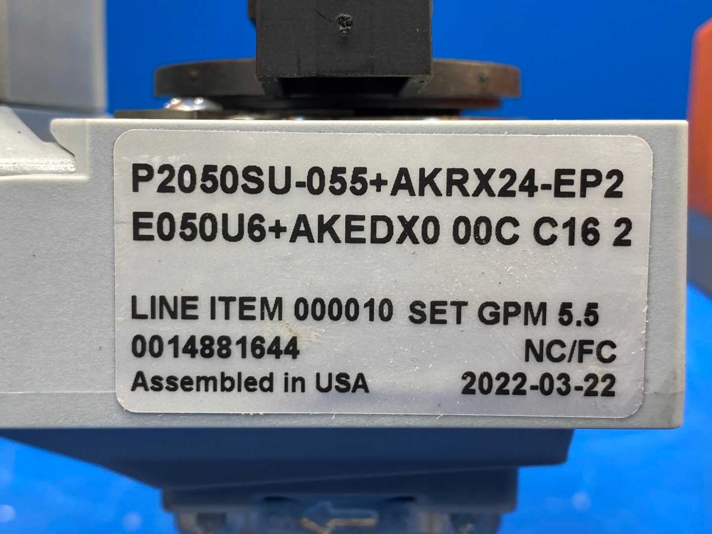 Belimo P2050SU-055+AKRX24-EP2, 2-Way Electronic Pressure Valve