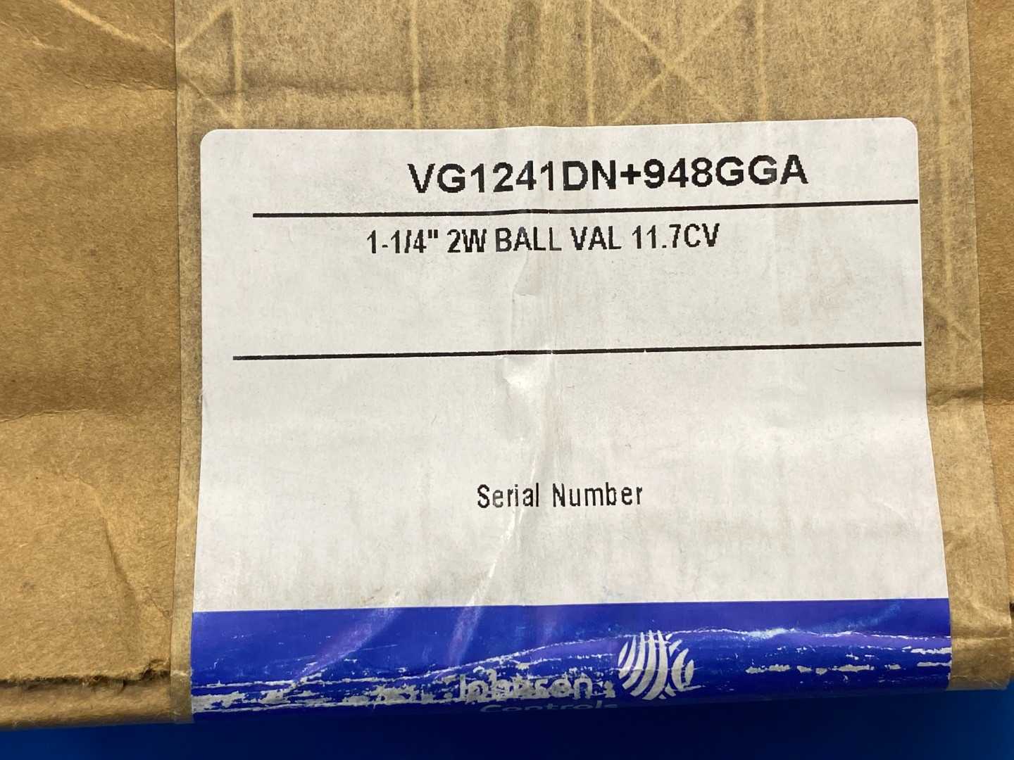 Johnson Controls VG1241DN+948GGA, 1-1/4" 2W Ball Valve, 11.7CV