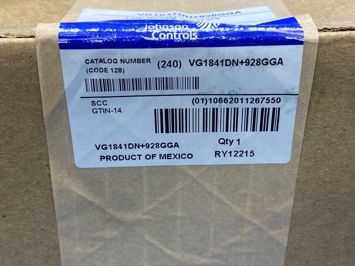 Johnson Controls VG1841DN+928GGA, 1-1/4", 3W Ball Valve, 11.7CV