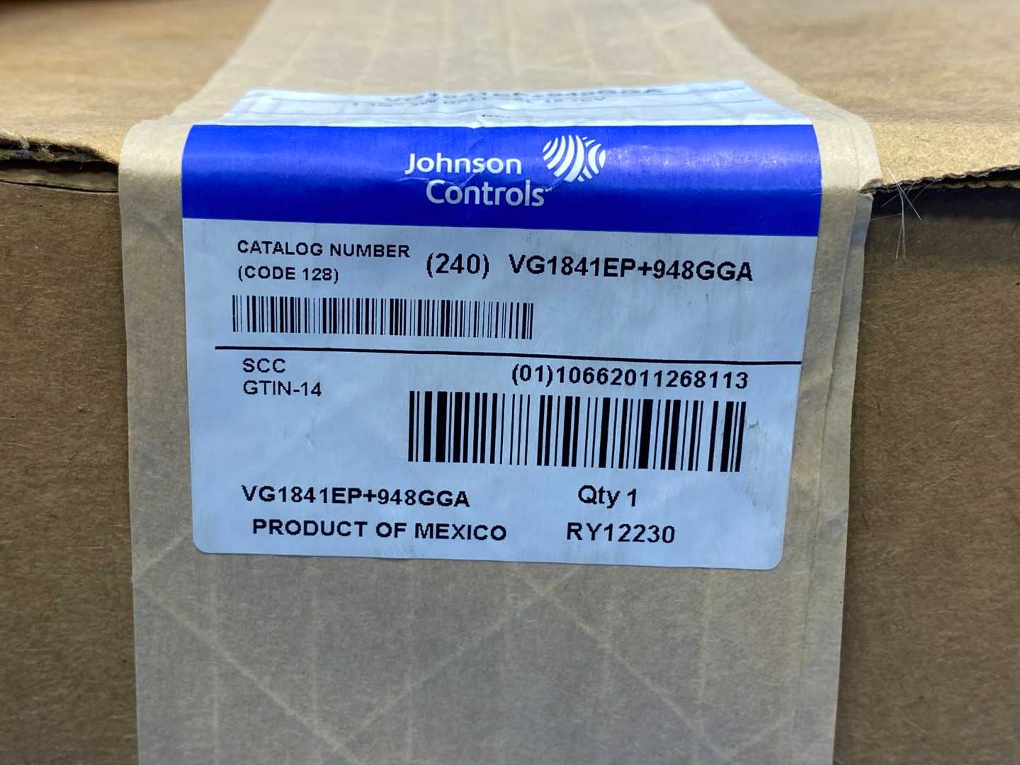 Johnson Controls VG1841EP+948GGA, 1-1/2", 3W Ball Valve, 18.7CV