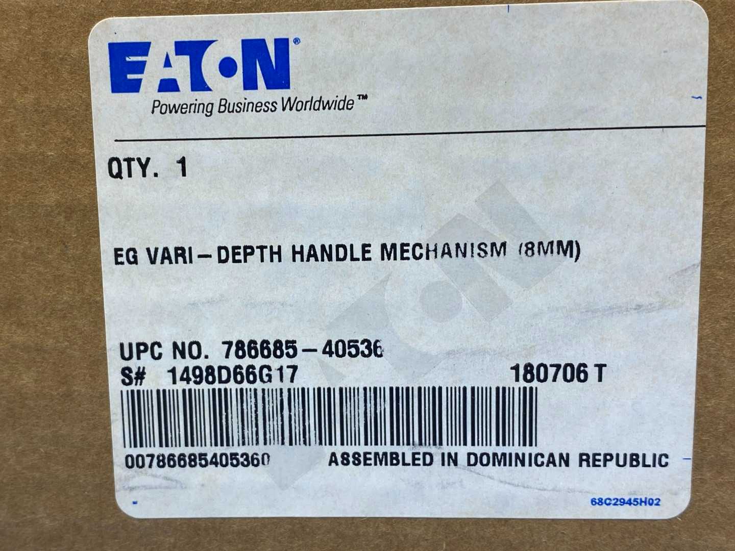 Eaton EGHMVD112B Vari-Depth Rotary Handle 12" Shaft 