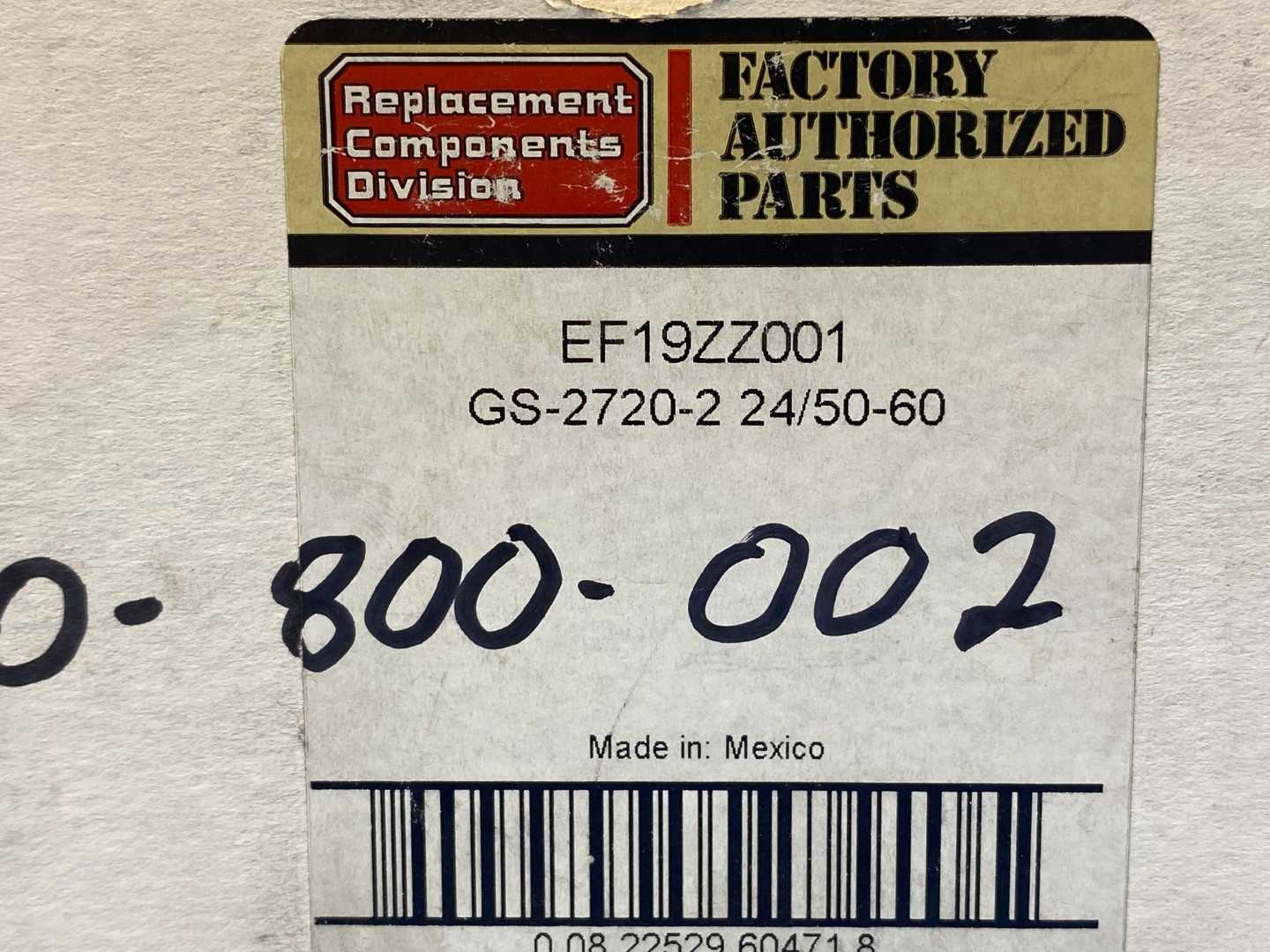 Emerson Solenoid Coil 24 V EF19ZZ001