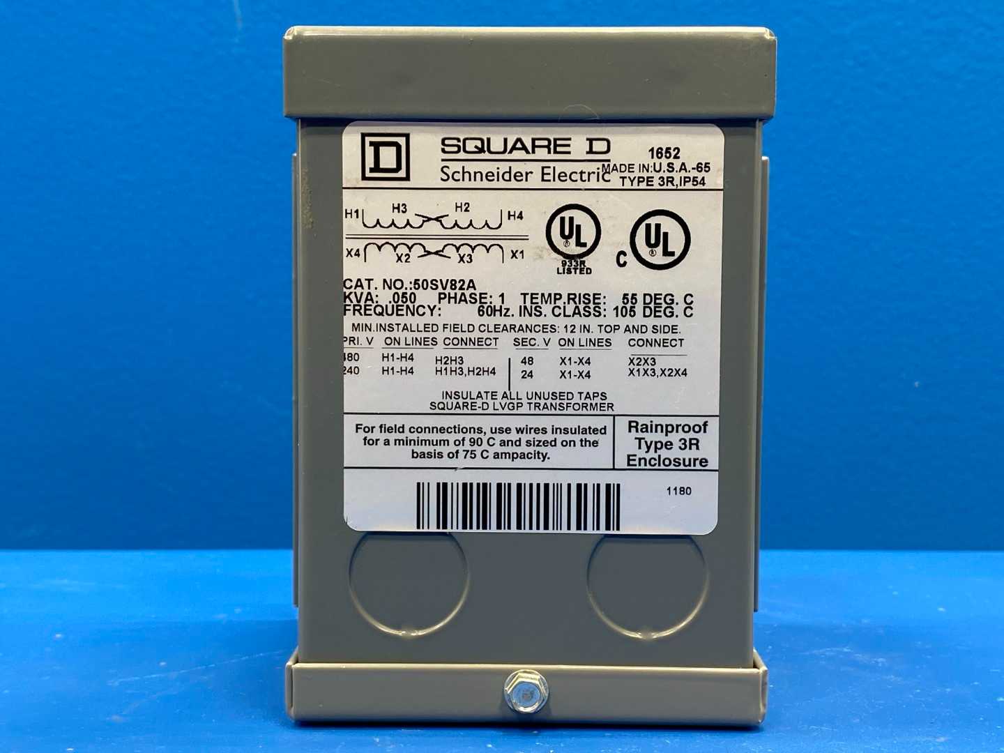 Square D 50SV82A General Purpose Transformer 600V