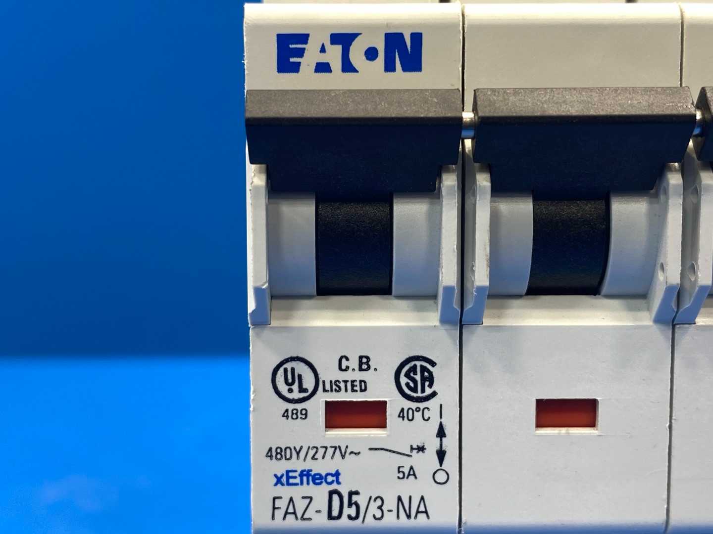 Eaton FAZ-D5/3-NA  5A  3P Miniature Circuit Breaker 