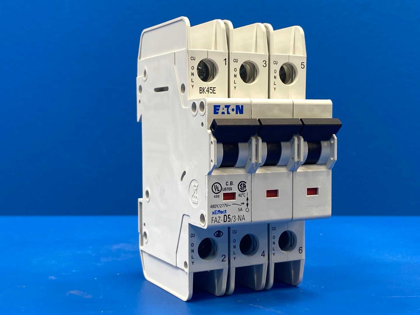 Eaton FAZ-D5/3-NA  5A  3P Miniature Circuit Breaker 