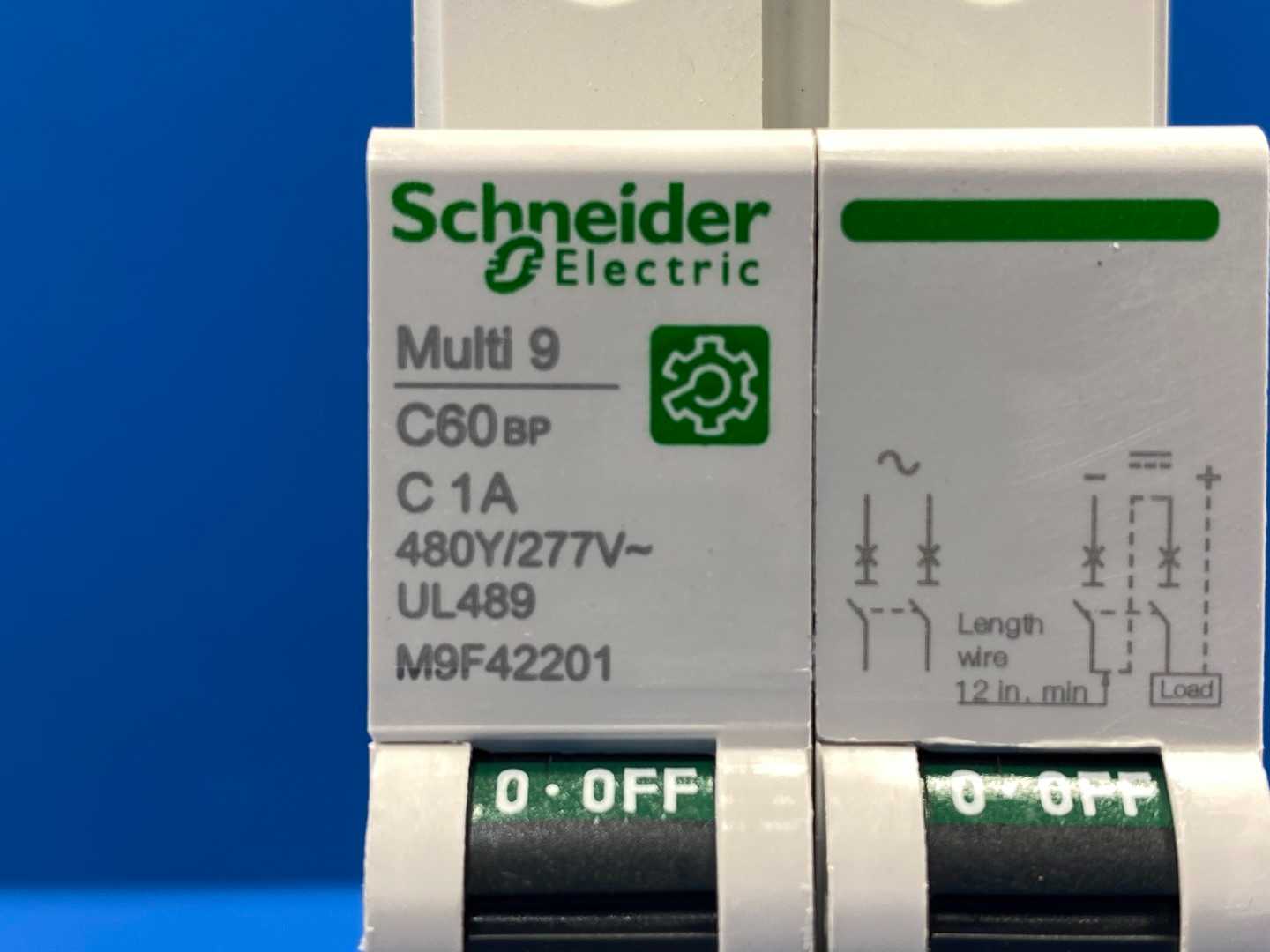 Schneider Electric M9F42201 Miniature Circuit Breaker 1A 2 Pole