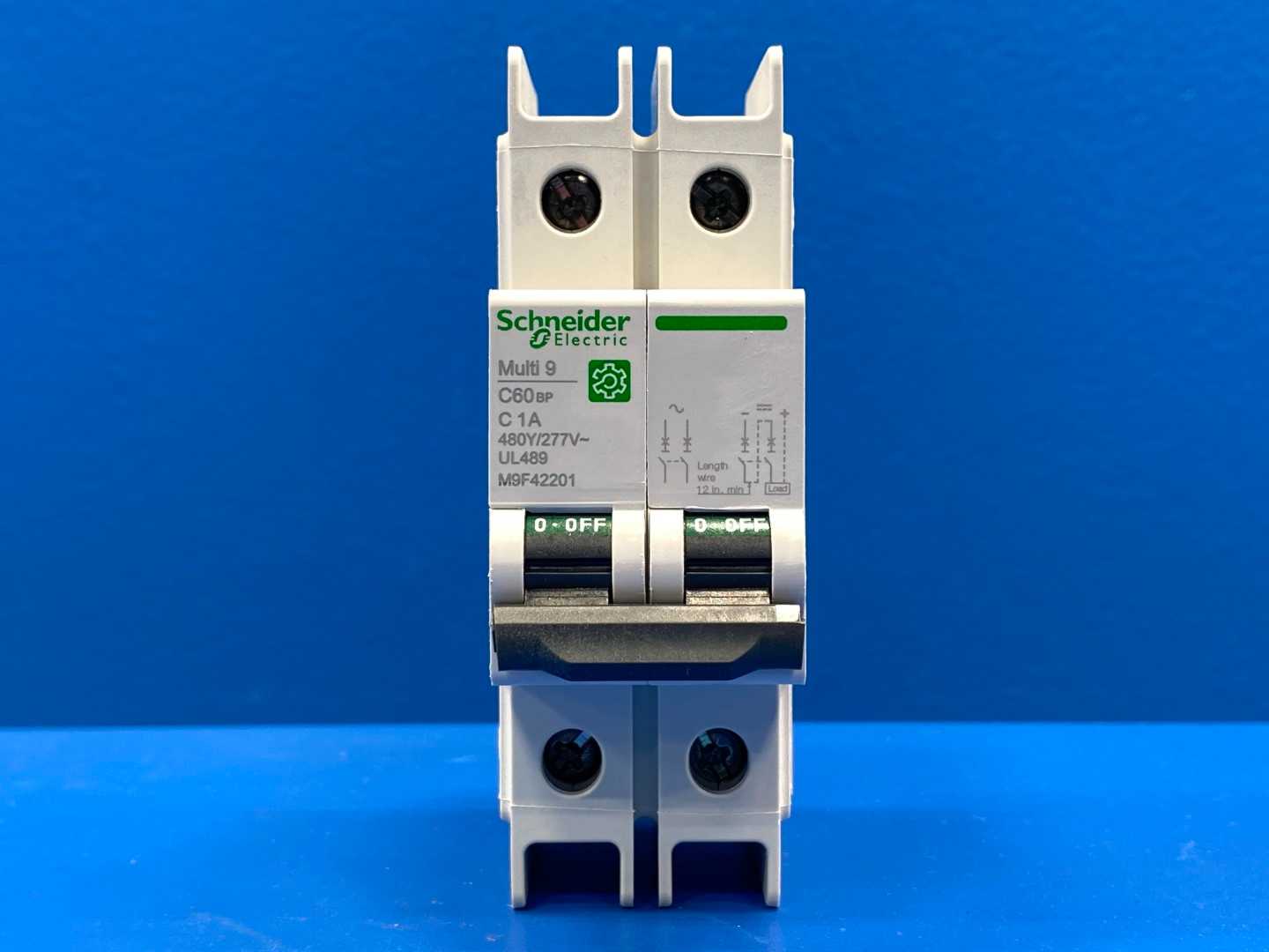 Schneider Electric M9F42201 Miniature Circuit Breaker 1A 2 Pole