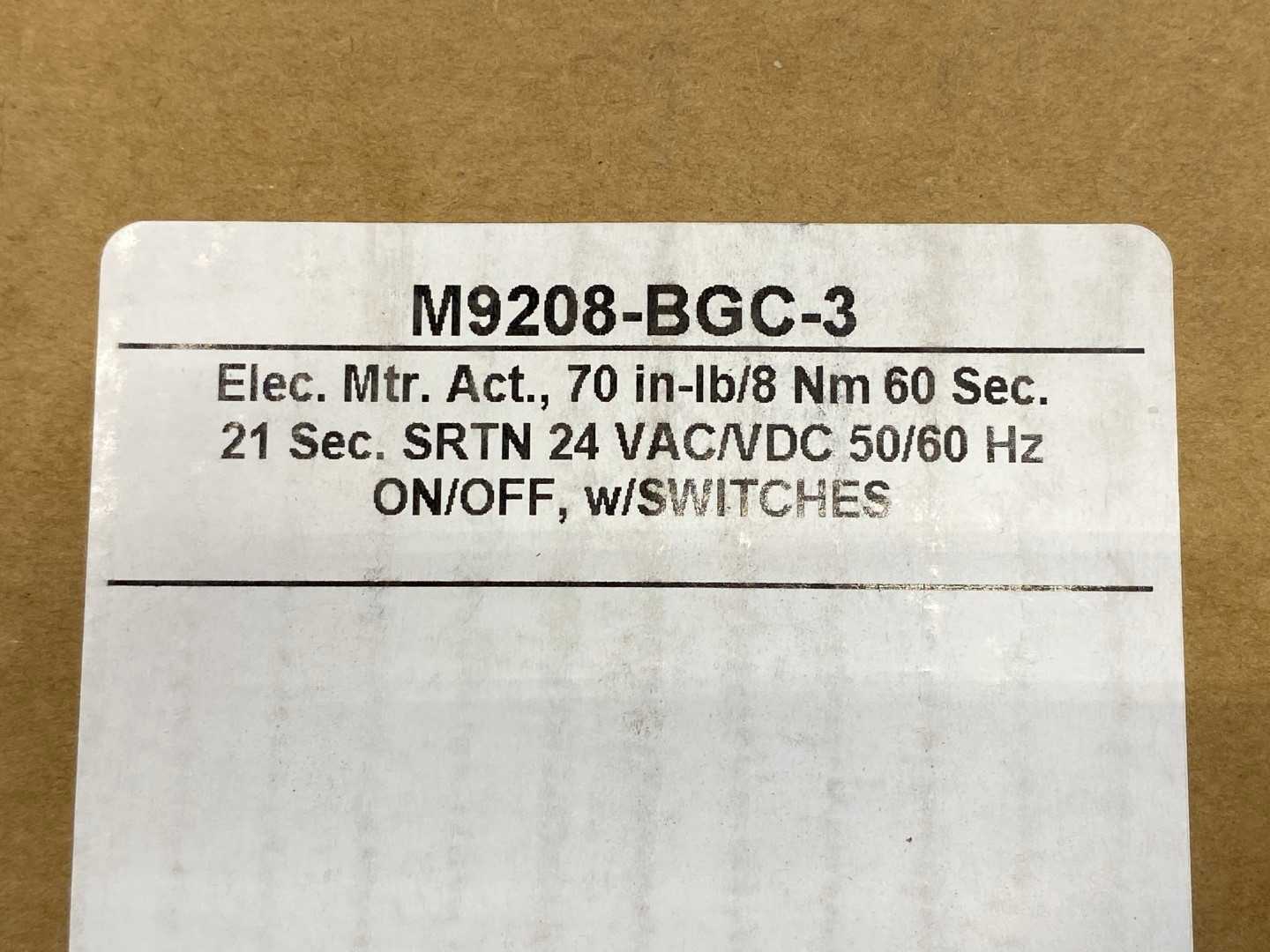 Johnson Controls M9208-BGC-3, ON/OFF Switches, 50/60HZ