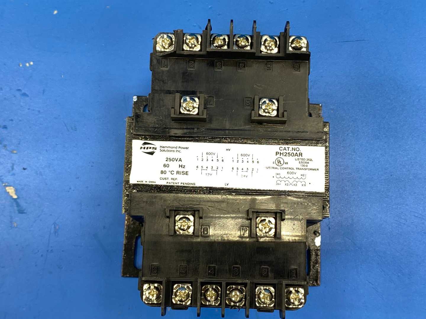 HPS PH250AR Industrial Control Transformer 60HZ- 250VA