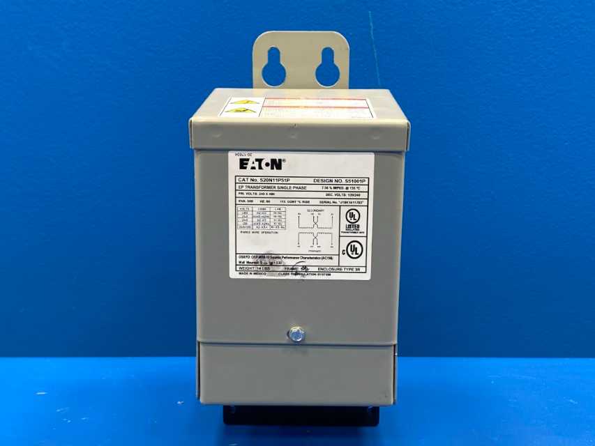 Eaton S20N11P51P Encapsulated Transformer, EP, Single Phase, 240X480-120/240V