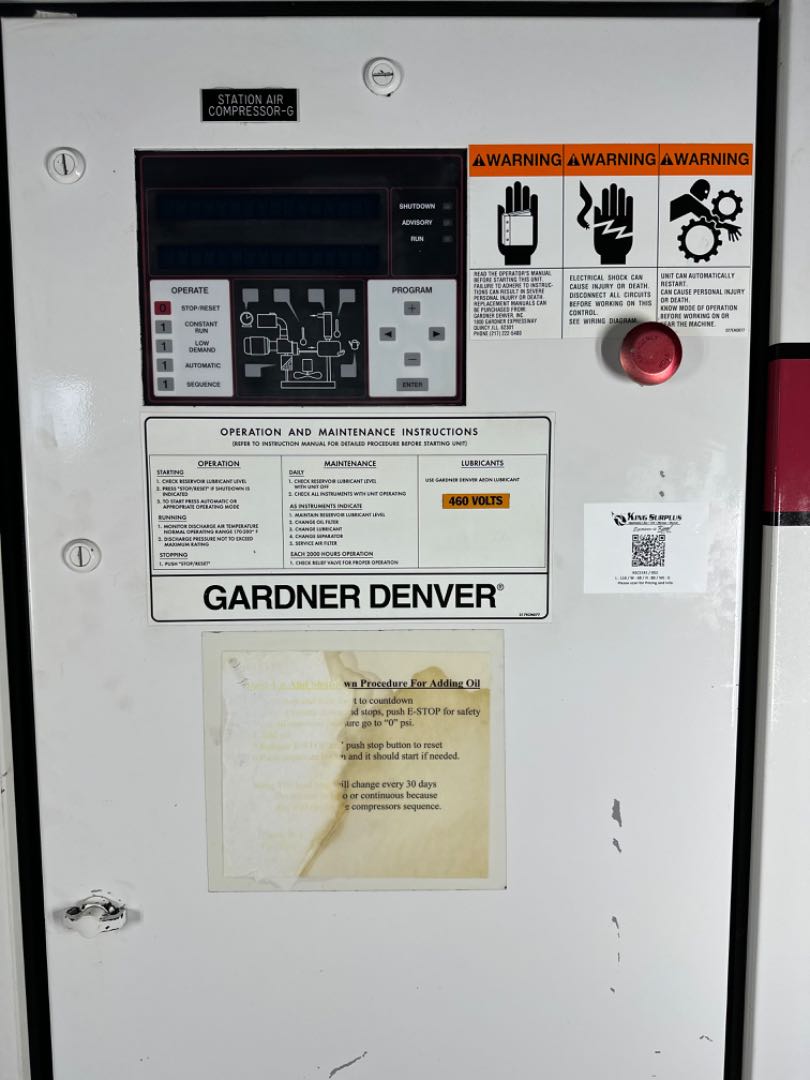 2005 Gardner Denver 200HP Electra Saver EBU99C - High-Efficiency Rotary Screw Air Compressor