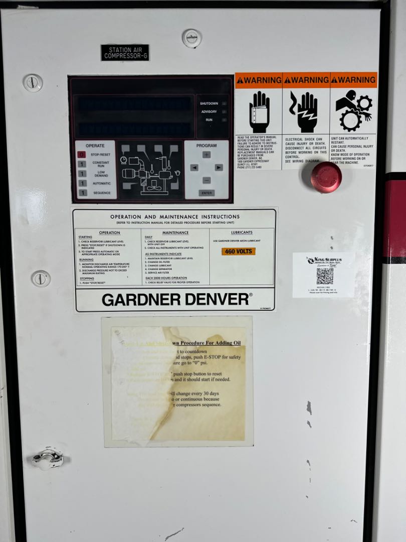 2005 Gardner Denver 200HP Electra Saver EBU99C Rotary Screw Compressor