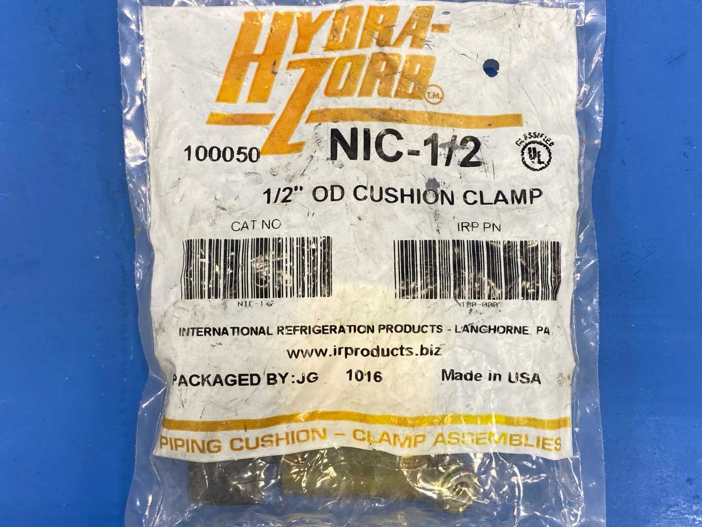 Hydra-Zorb NIC-1/2, 1/2"OD Cushion Clamp