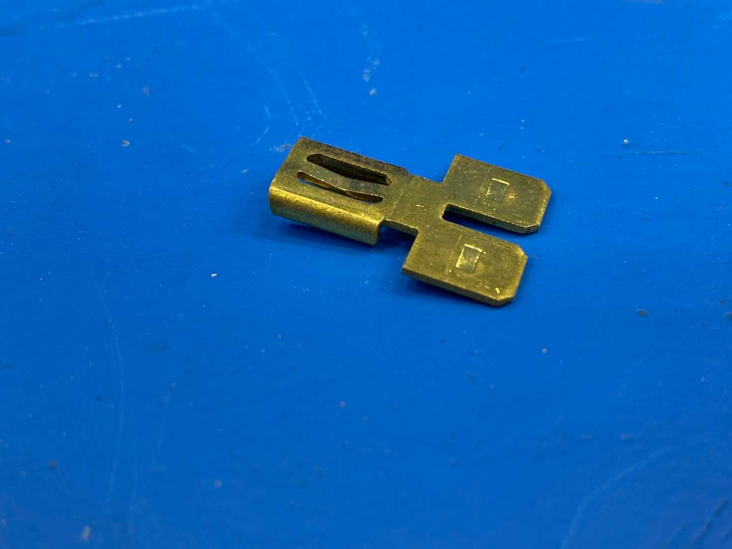 Uninsulated Male Spade Connector Adapter, 1/2"Wide