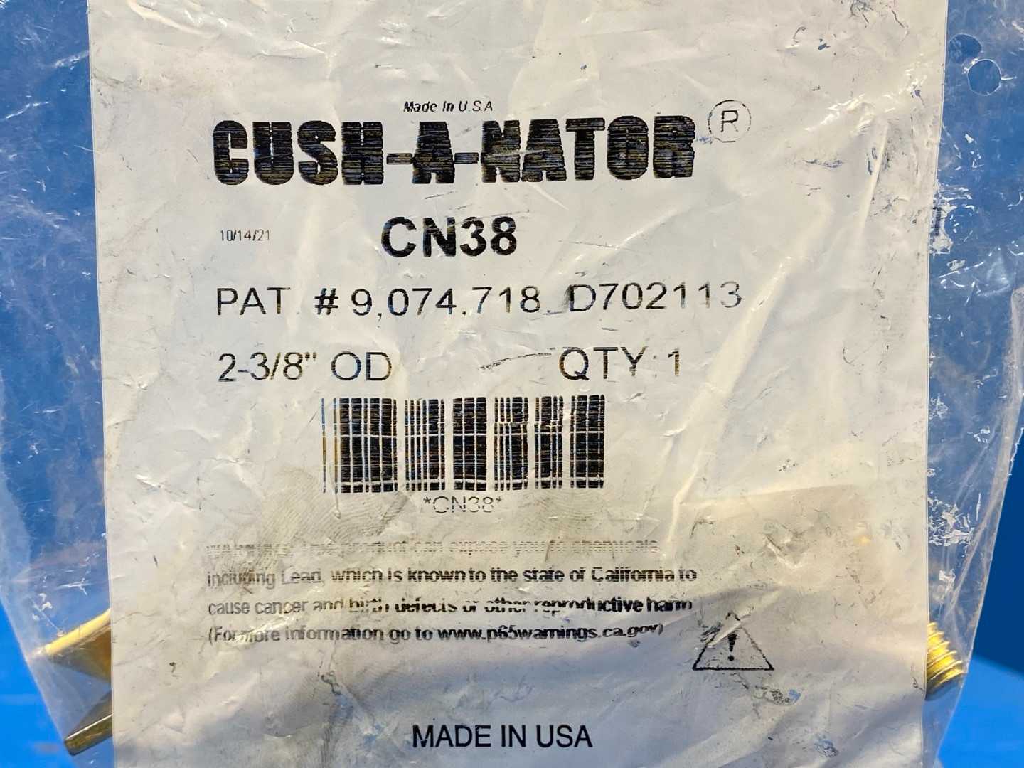 CUSH-A-NATOR CN38 Cushion Clamp 2-3/8" OD 