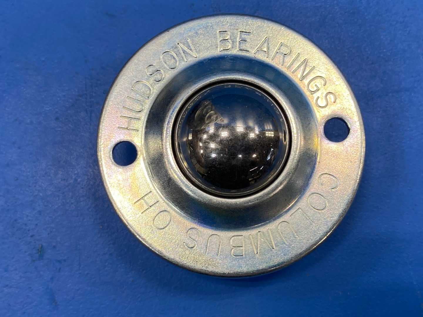 Hudson Bearings Stainless Steel Ball Transfer – 1” Bearing, 2-1/4” OD for Heavy-Duty Material Handling