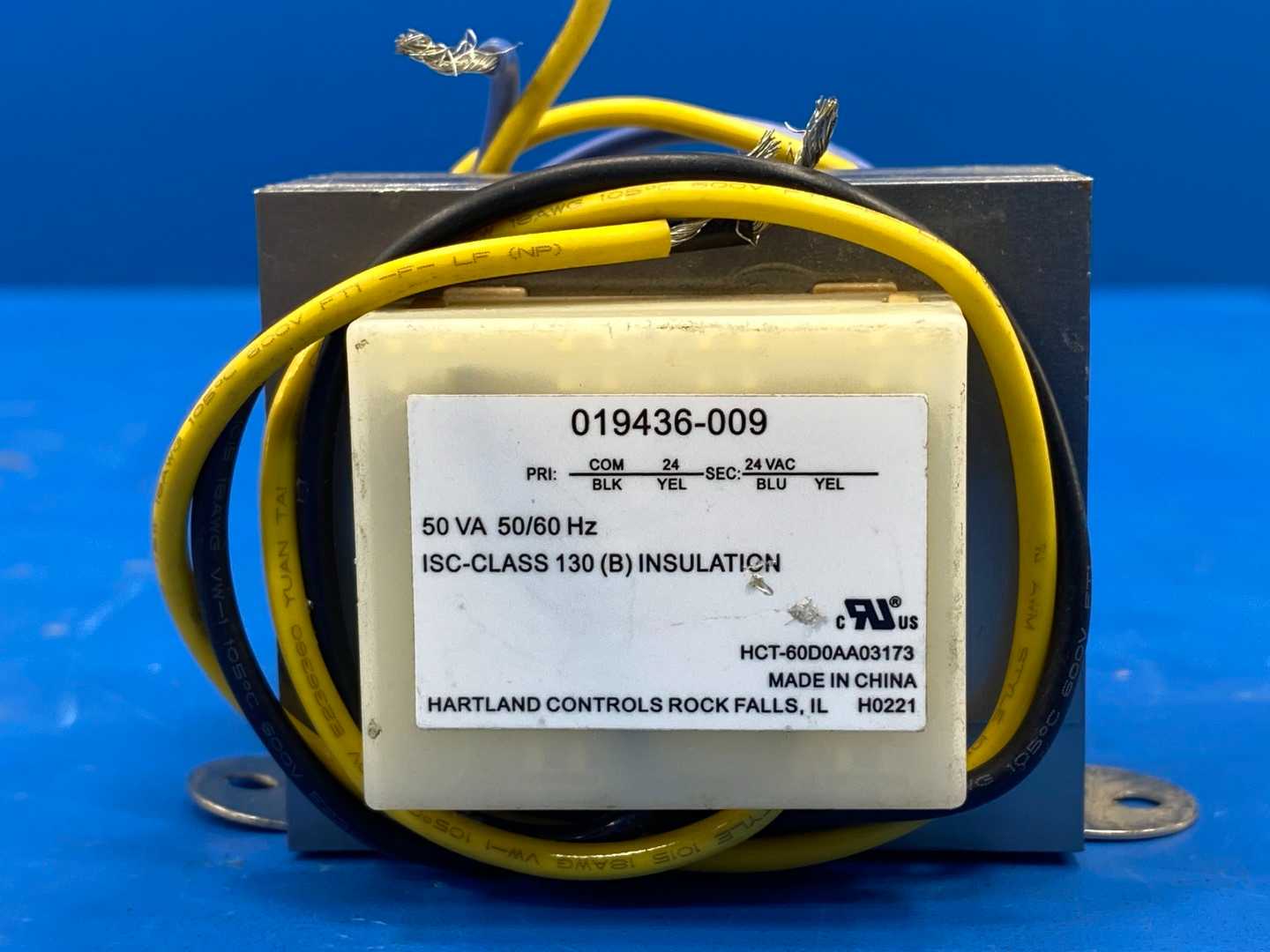 Hartland Controls Transformers 019436-009, 50VA, 50/60 HZ