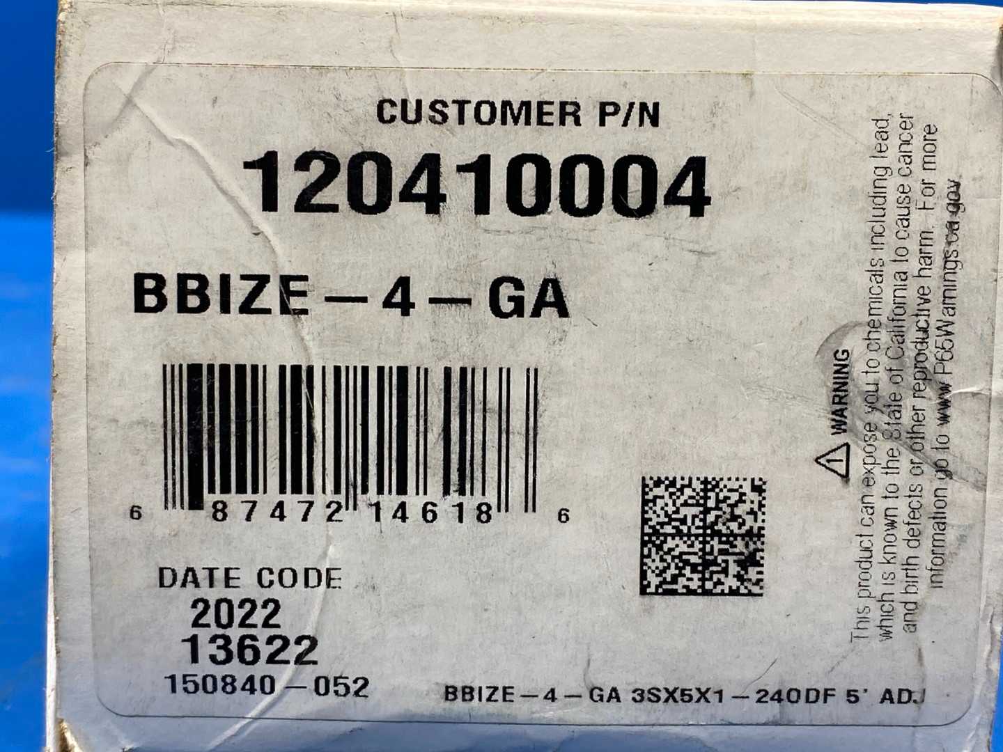 Sporlan Expansion Valve BBIZE-4-GA (120410004)