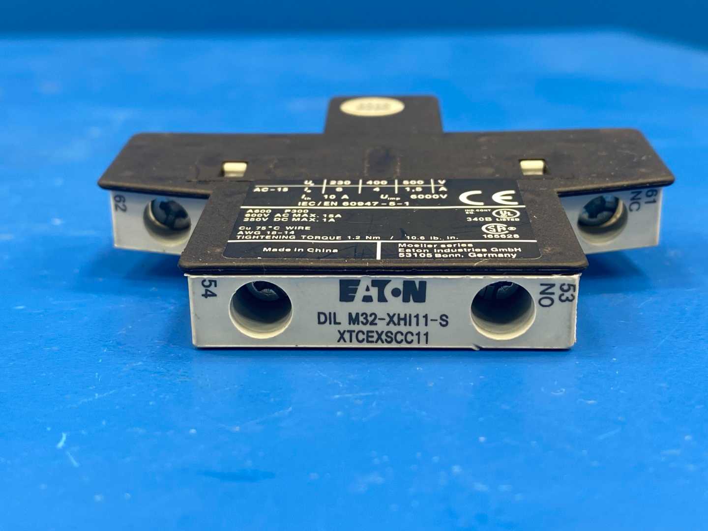 Eaton Auxiliary Contact Block C320DPG11, 500V-1.5A