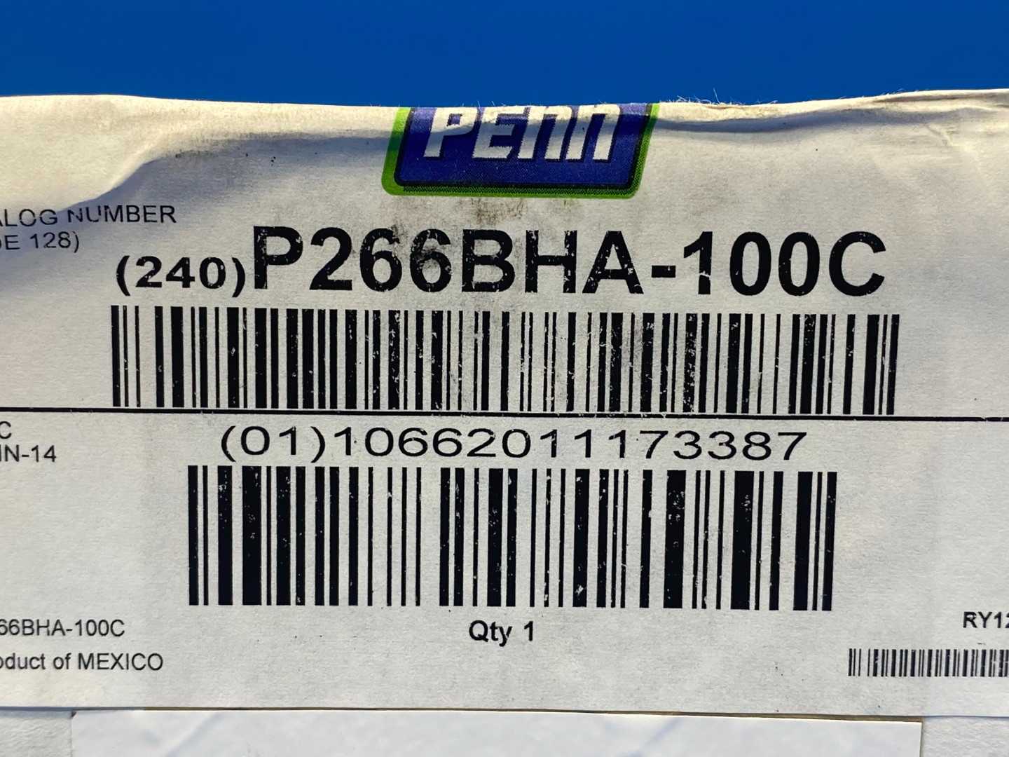 Penn P266BHA-100C Fan Speed Control, NEMA3R / IP54 Enclosure