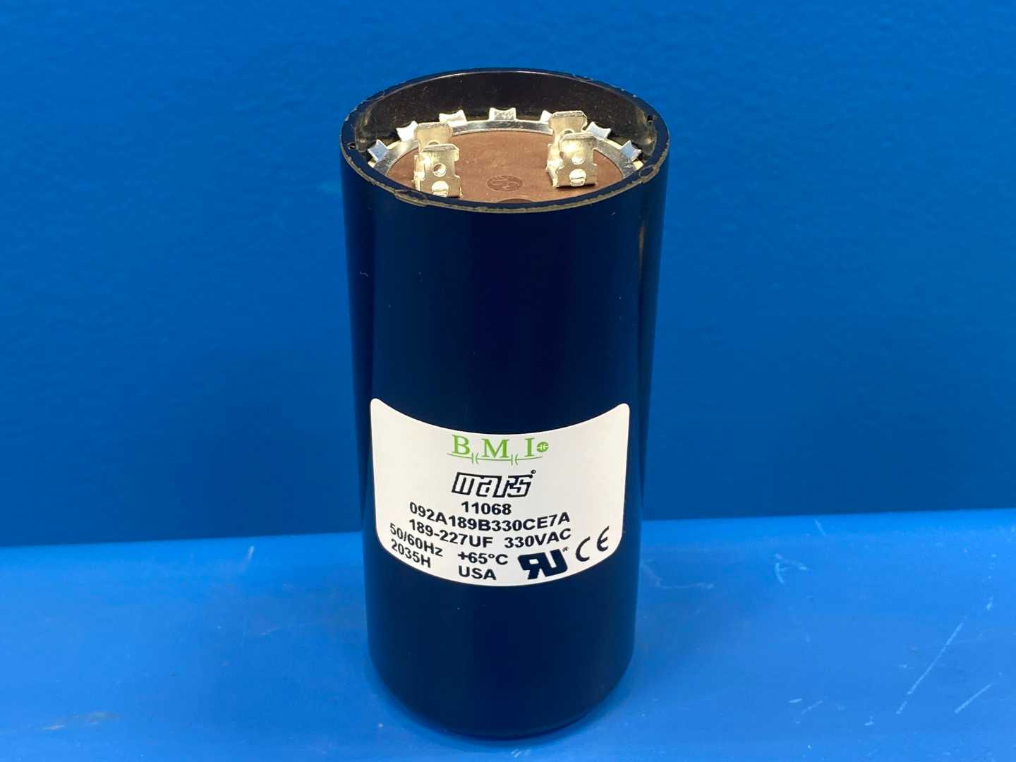 Mars Motor Start Capacitor 11068, 189-227MFD, 330VAC