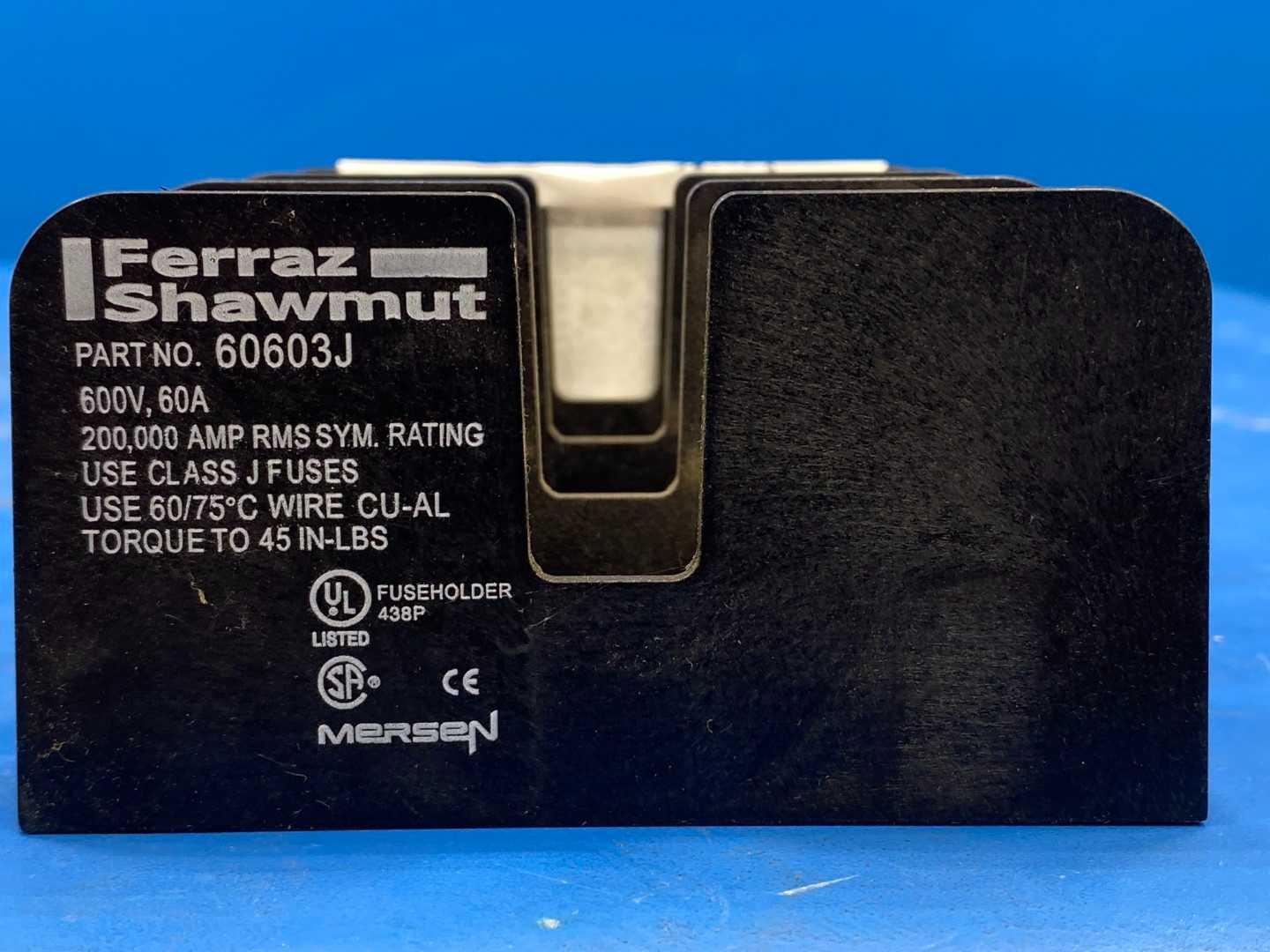 Ferraz Shawmut 60603J Fuse Block 600v, 60A 