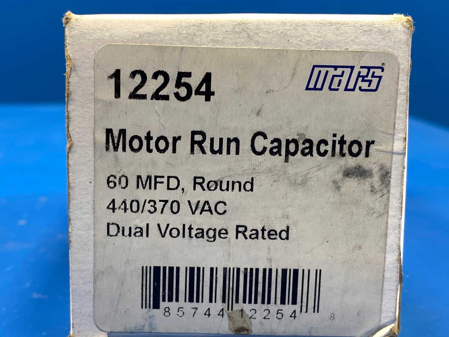 Mars, Motor Run Capacitor  12254 (440,370VAC)