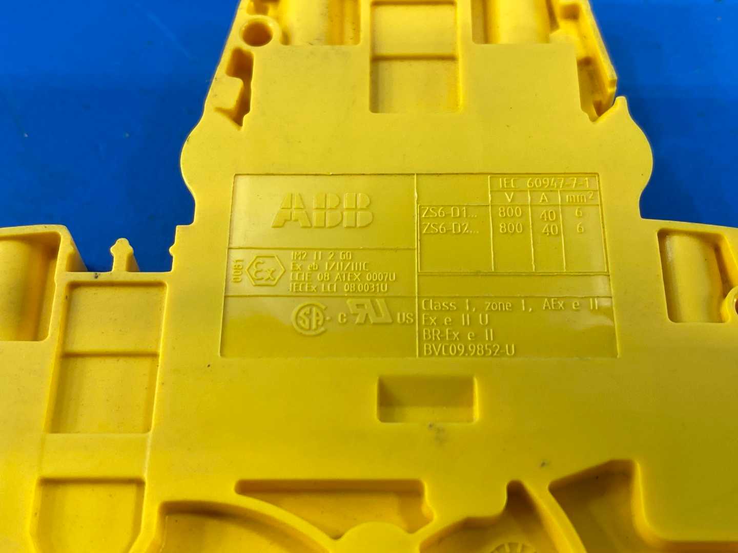 Entrelec  ABB Contact Terminal Blocks (Color Yellow)