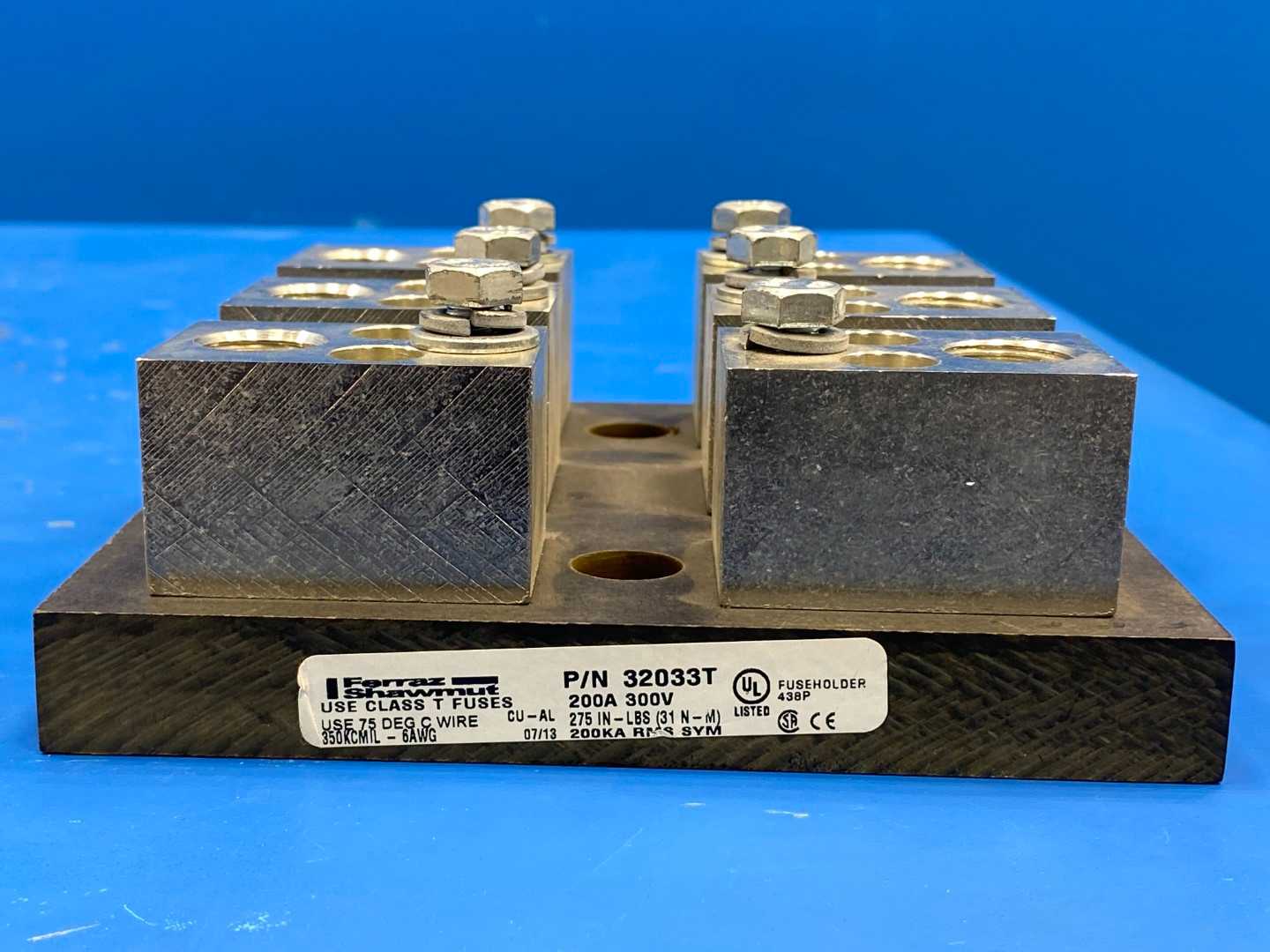 Mersen Ferraz Shawmut Fuse Block, 32033T, 300V-200A