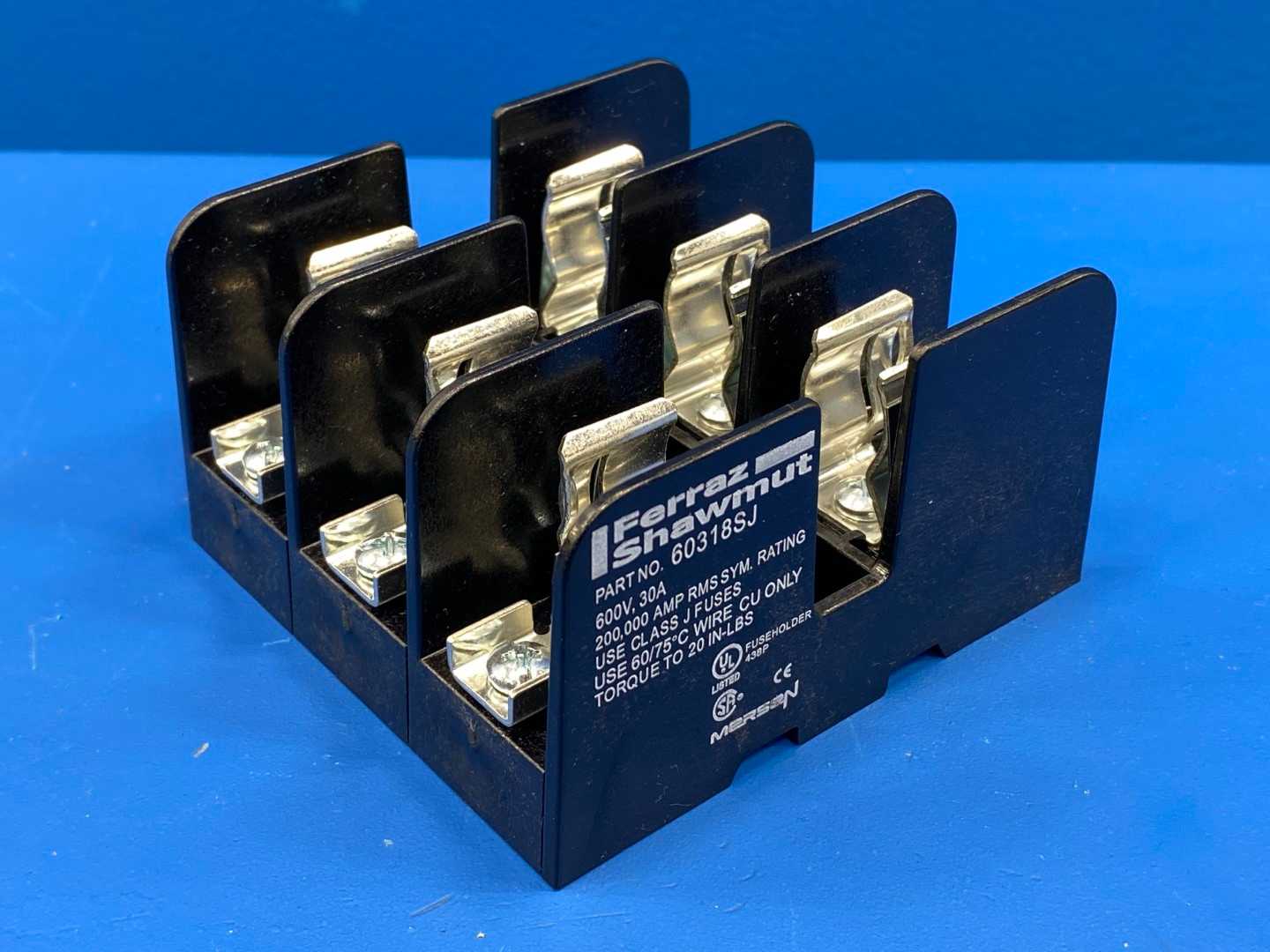 Mersen Fuse Block 60318SJ, 600V-30A