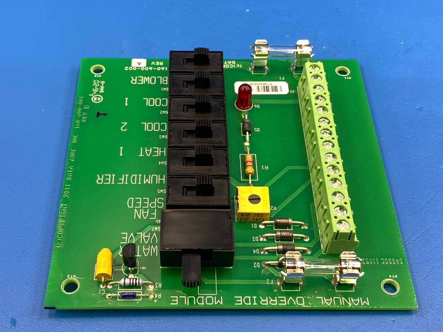 Data Aire Manual Override Module 160-600-002 Rev. A XBMZB6 