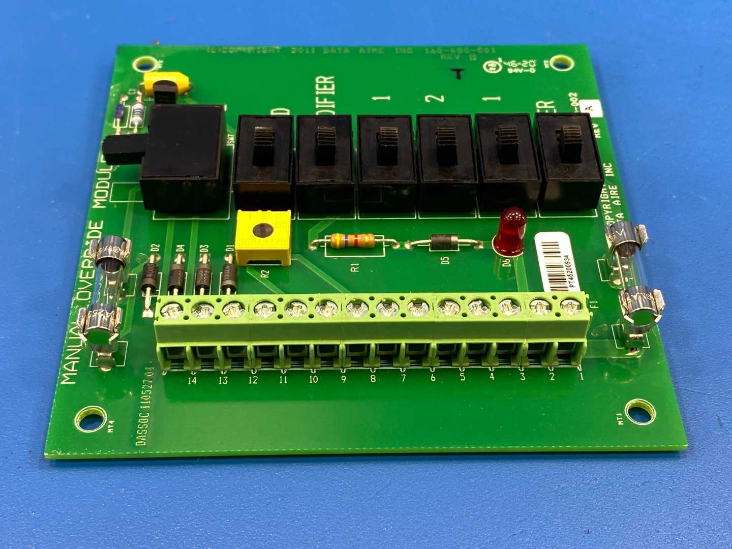 Data Aire Manual Override Module 160-600-002 Rev. A XBMZB6 